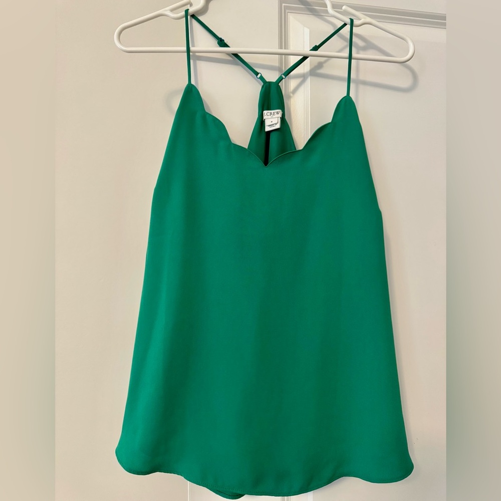 J. Crew Vibrant Green Camisole